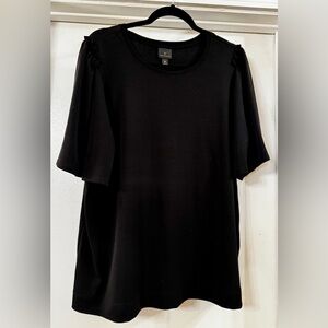 Worthington Black Short-Sleeve top NWOT size XL
